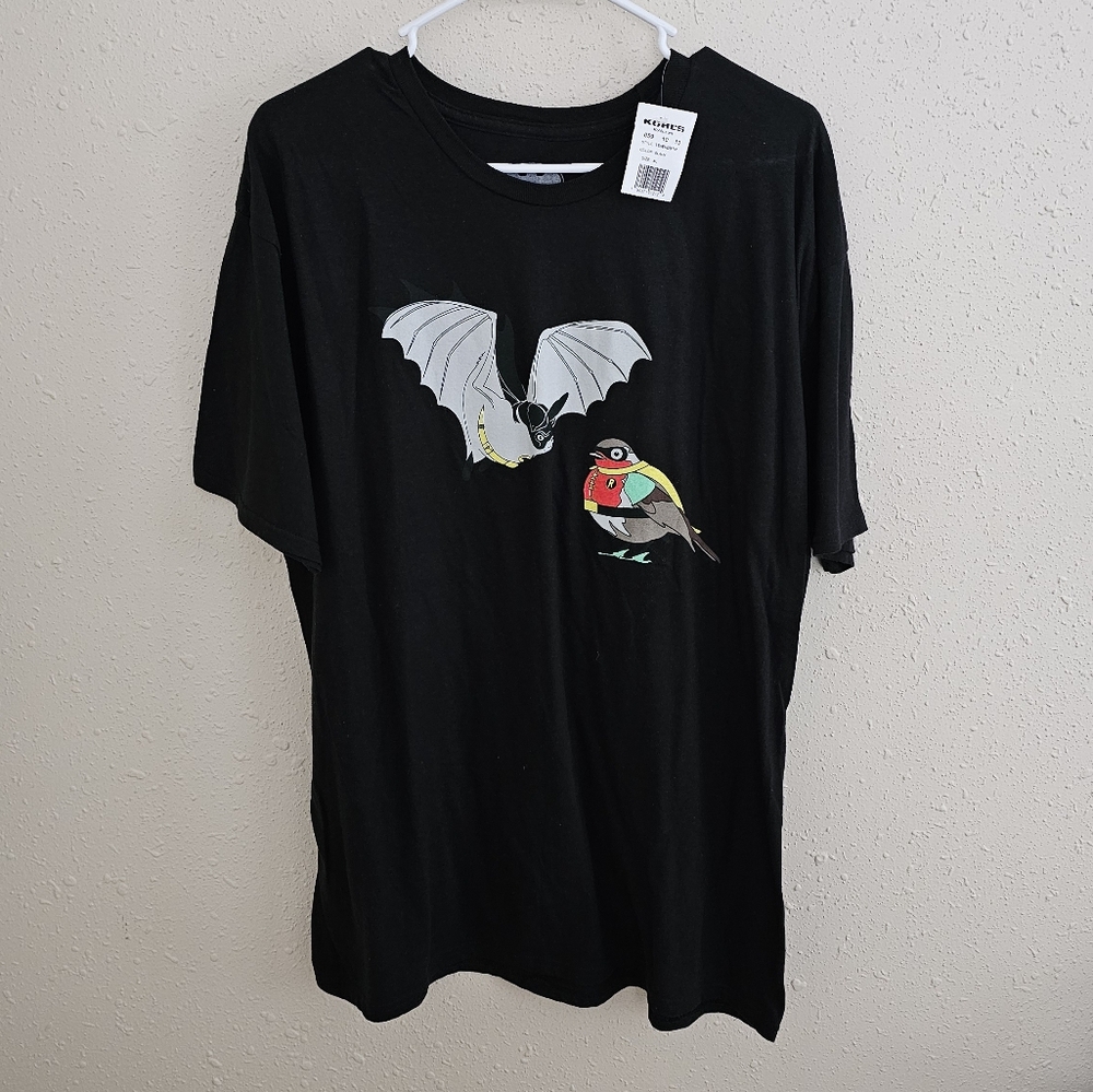 DC Batman And Robin Black Graphic T-Shirt